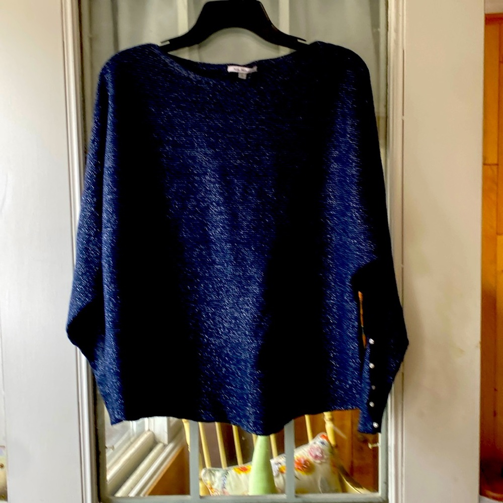 Vila Milano sweater so large, navy blue long sleeve new tags
